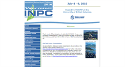 Desktop Screenshot of inpc2010.triumf.ca